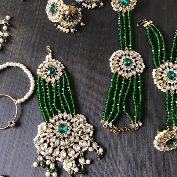 Green bridal full bridals set